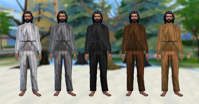 Sims 4 Prehistoric Winter Fur Outfits by Anni K at Historical Sims Life