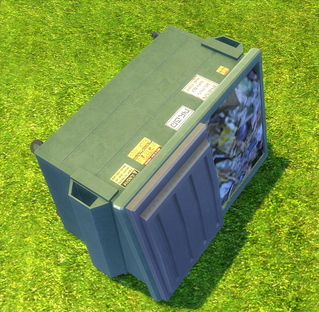 Sims 4 Dumpster as a Tent by BigUglyHag at SimsWorkshop