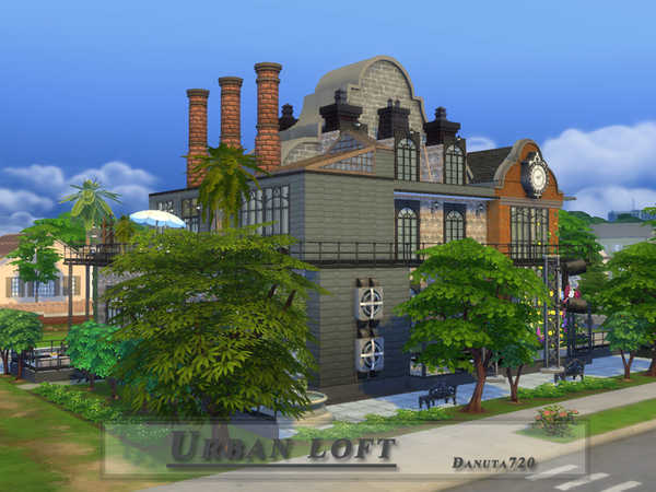 Sims 4 Urban Loft by Danuta720 at TSR