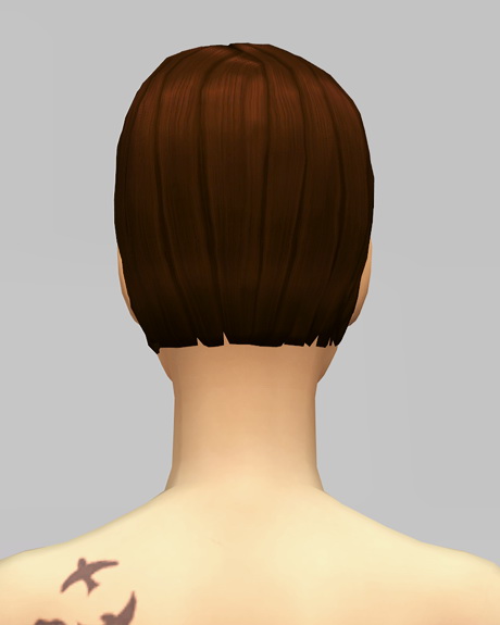 Sims 4 Med Clipped Back Edit F at Rusty Nail