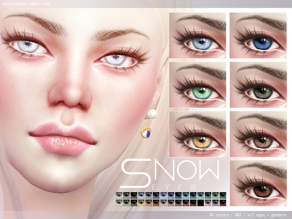 Sims 4 Snow Eyes N82 by Pralinesims at TSR