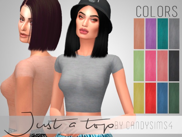Sims 4 Just a Top by c4ndypr1ncess at TSR