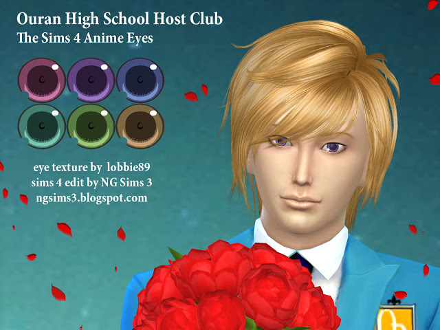 Sims 4 Ouran High School Host Club Eyes at NG Sims3