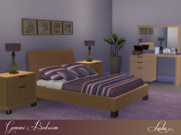 Sims 4 Gemini Bedroom by Lulu265 at TSR