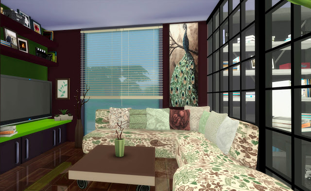Sims 4 Altea Modern Home by Mary Jiménez at pqSims4