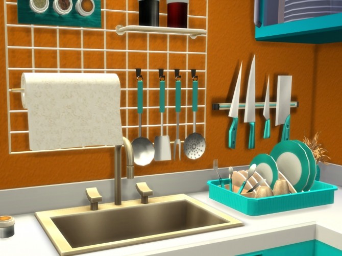 Sims 4 Altea Kitchen Clutter Part 2 by Mary Jiménez at pqSims4