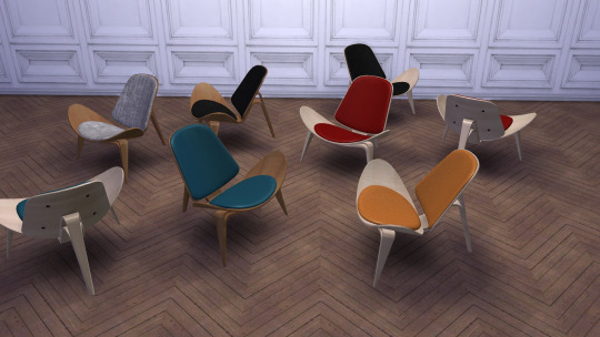 Sims 4 Shell Chair V2 at Meinkatz Creations