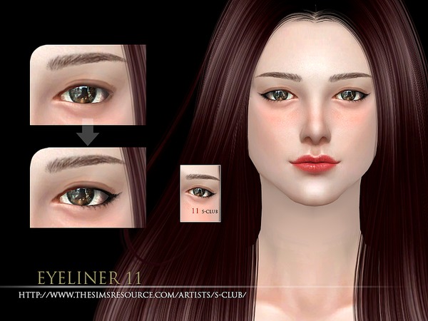 Sims 4 Eyeliner 11 by S Club WM at TSR