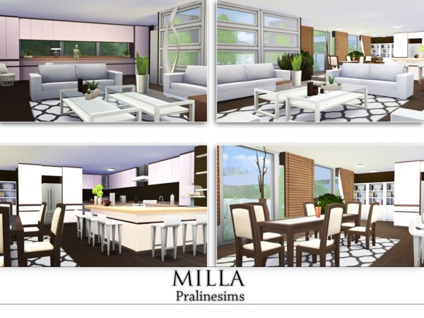 Sims 4 Milla house by Pralinesims at TSR