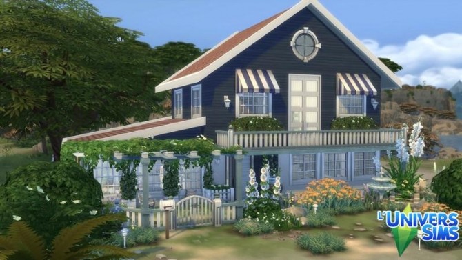 Sims 4 Marine house by chipie cyrano at L’UniverSims
