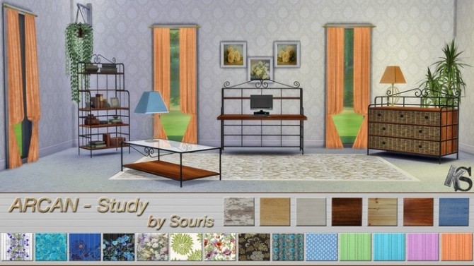 Sims 4 ARCAN study by Souris at Khany Sims
