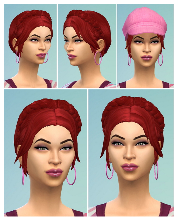 Sims 4 HairWreath with Bangs at Birksches Sims Blog