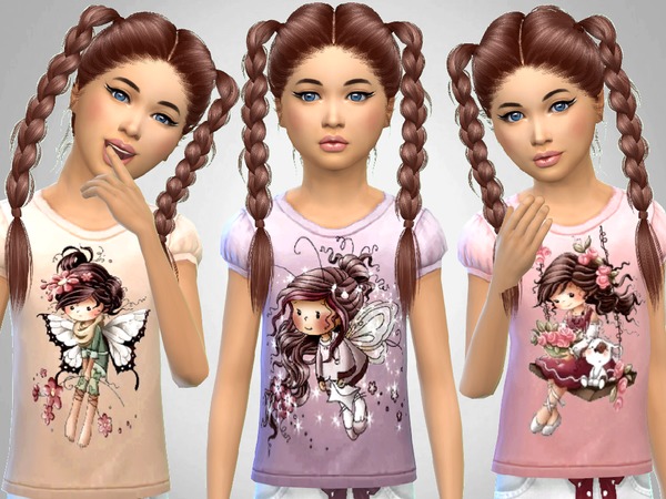 Sims 4 Girls T Shirts by SweetDreamsZzzzz at TSR