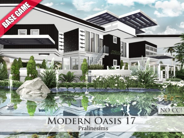 Sims 4 Modern Oasis 17 by Pralinesims at TSR
