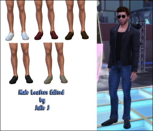 Sims 4 Male Loafers Edited at Julietoon – Julie J