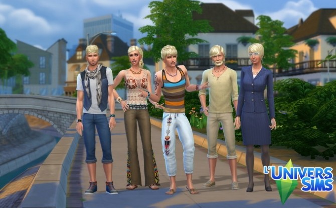 Sims 4 Bjorg Family by olideg at L’UniverSims