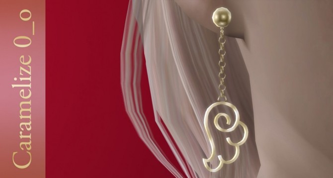 Sims 4 Angel Wing Earrings at Caramelize