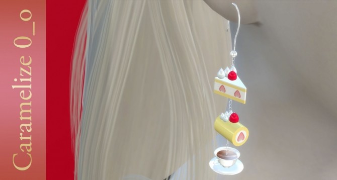 Sims 4 Cake Earrings at Caramelize