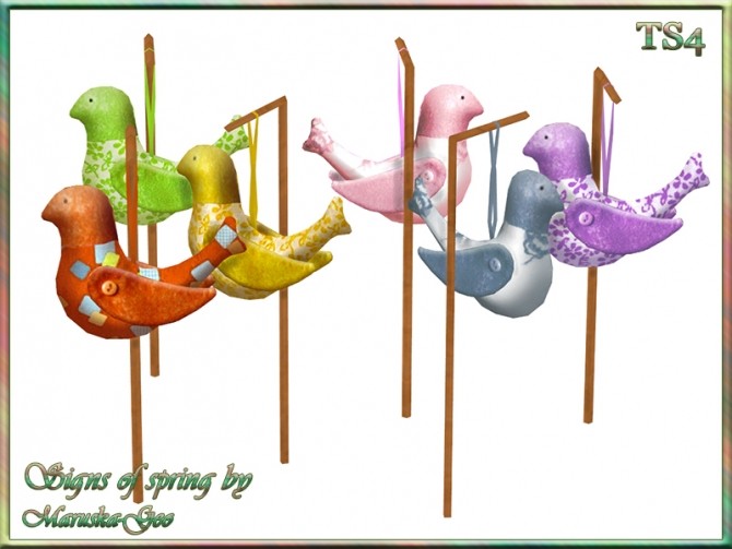 Sims 4 Signs of spring Easter deco at Maruska Geo