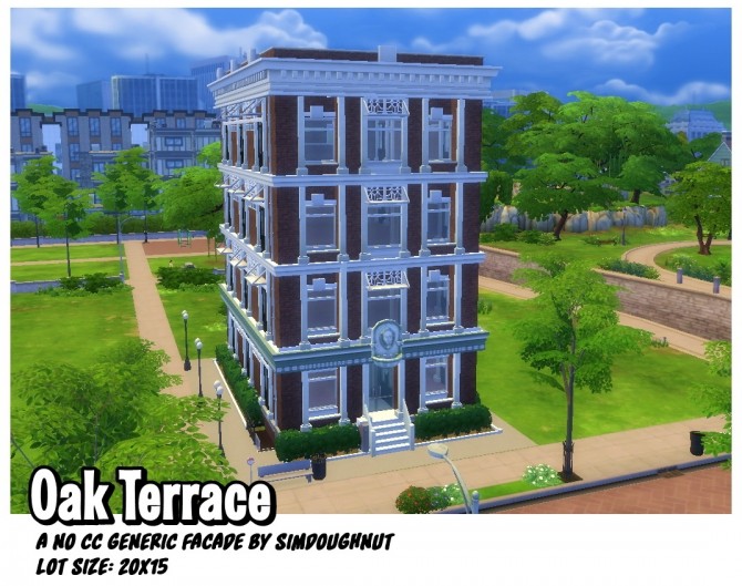 Sims 4 Oak Terrace at SimDoughnut