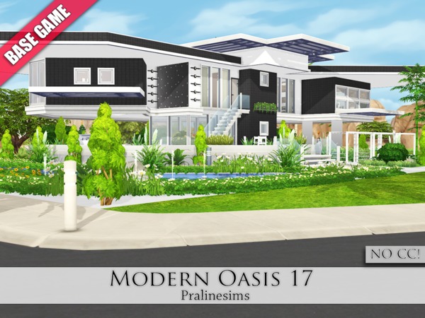 Sims 4 Modern Oasis 17 by Pralinesims at TSR