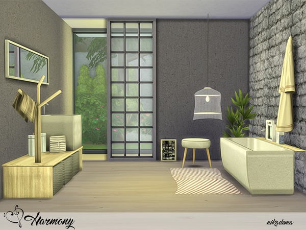 Sims 4 Harmony Bathroom by Nikadema at TSR