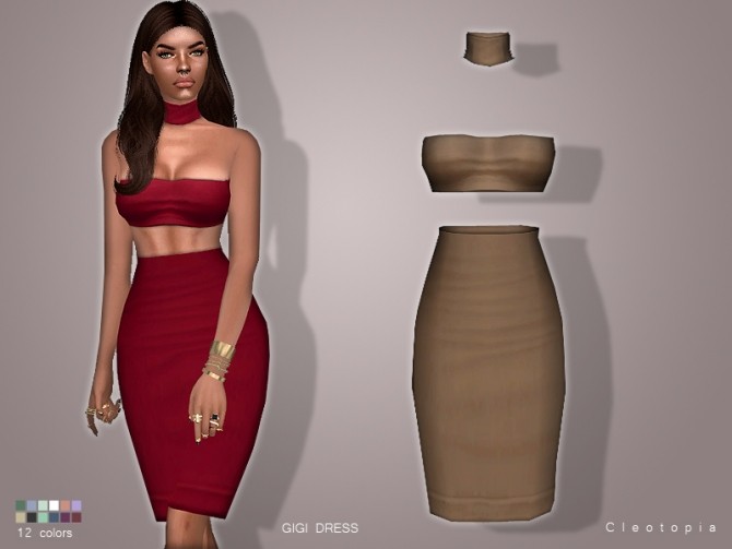 Sims 4 GIGI DRESS at Cleotopia