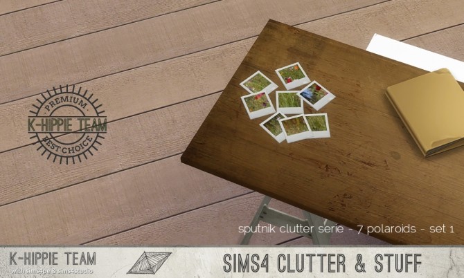 Sims 4 7 Polaroids K Clutter Sputnik set 1 at K hippie