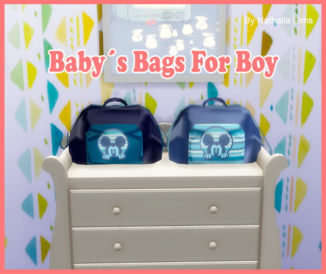 Sims 4 Babys Bag for Boy at Nathalia Sims