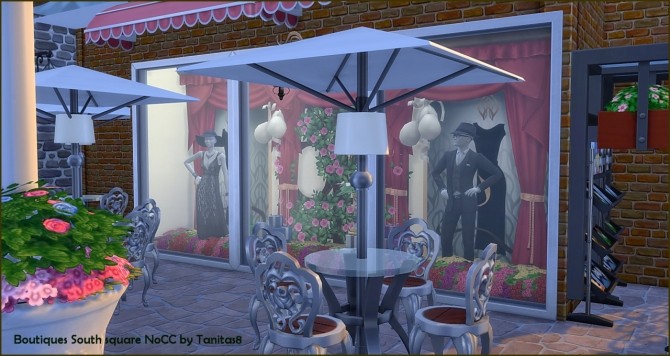 Sims 4 Boutiques on South square at Tanitas8 Sims