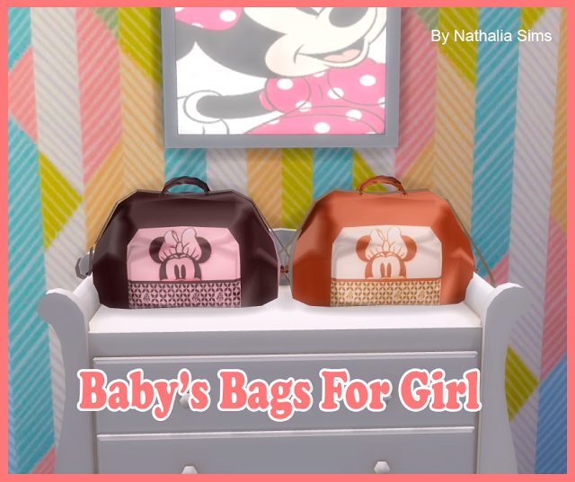 Sims 4 Babys Bag for Girl at Nathalia Sims