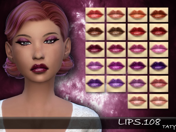 Sims 4 Lips 108 by tatygagg at TSR