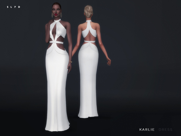 Sims 4 Karlie Dress by SLYD at TSR