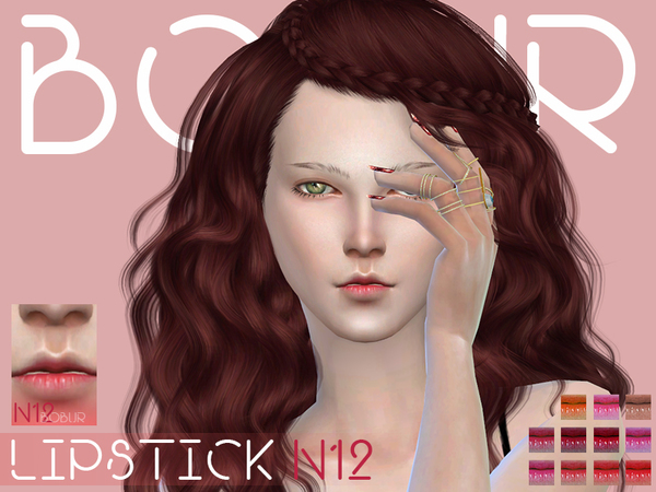 Sims 4 Lipstick N12 by Bobur3 at TSR
