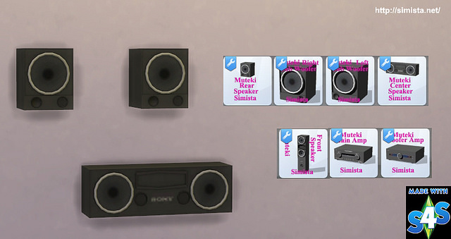 Sims 4 Home Theater System at Simista