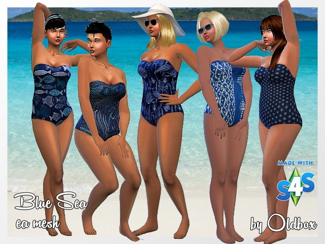 Sims 4 Swimsuits by Oldbox at All 4 Sims
