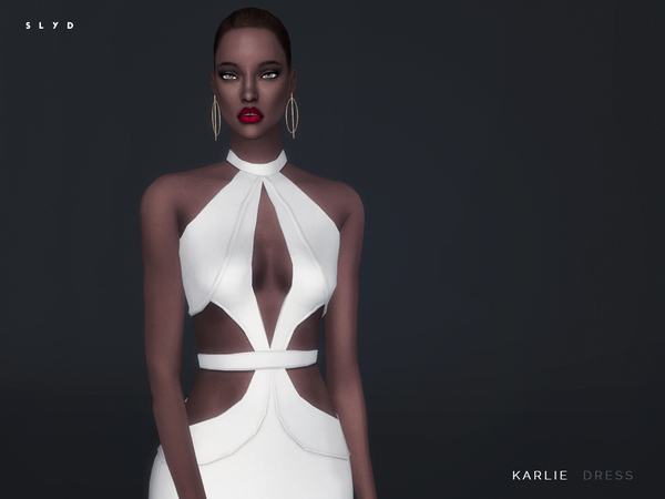 Sims 4 Karlie Dress by SLYD at TSR