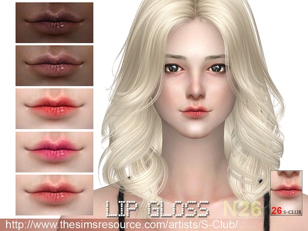 Sims 4 Lipstick 26 by S Club WM at TSR