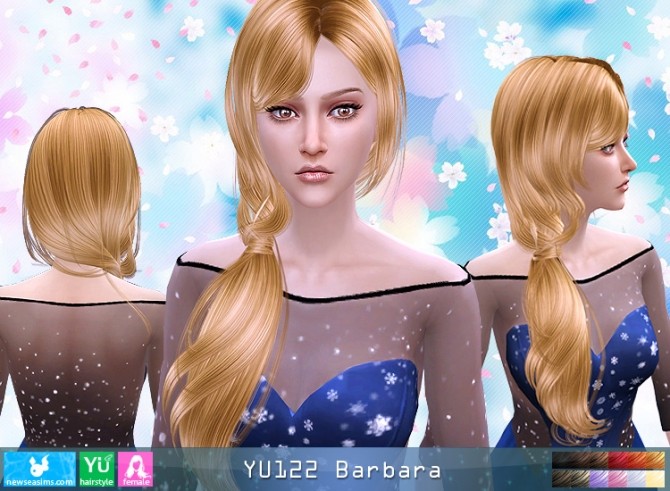 Sims 4 YU122 Barbara hair (Pay) at Newsea Sims 4