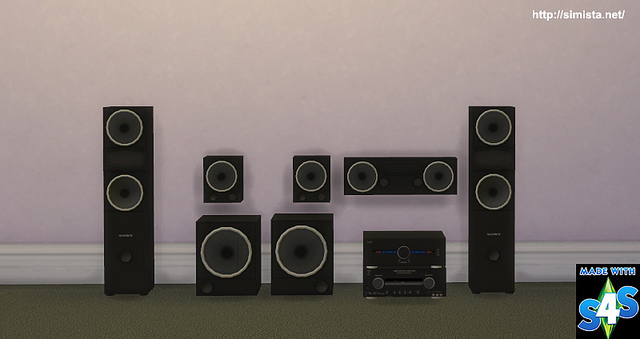 Sims 4 Home Theater System at Simista