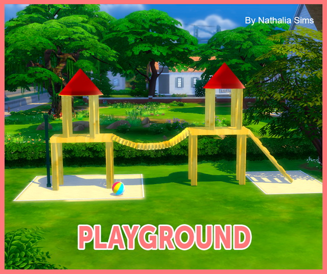 Sims 4 Playground Deco Conversion 2t4 at Nathalia Sims