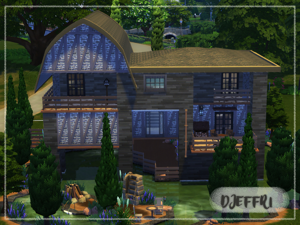 Sims 4 Emberwood Forest House by DJEFFRI at TSR