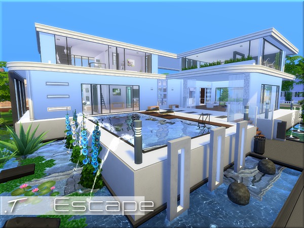 Sims 4 Escape house by Torque at TSR