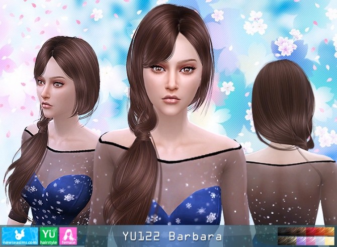 Sims 4 YU122 Barbara hair (Pay) at Newsea Sims 4