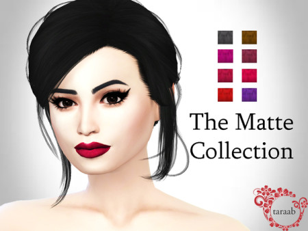 The Matte Lips Collection by taraab at TSR » Sims 4 Updates