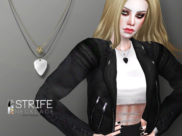 Sims 4 Strife Necklace Female by Pralinesims at TSR