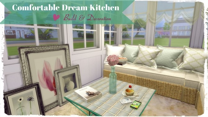 Sims 4 Comfortable Dream Kitchen at Dinha Gamer