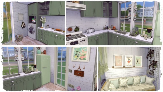 Sims 4 Comfortable Dream Kitchen at Dinha Gamer