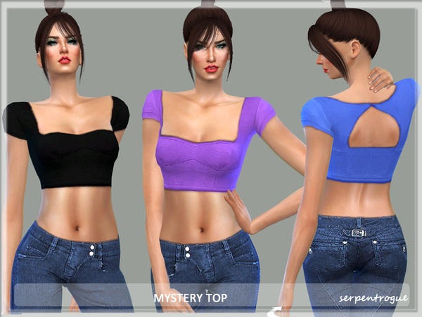 Sims 4 Mystery Top by Serpentrogue at TSR