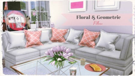 Floral & Geometric Pillows at Dinha Gamer